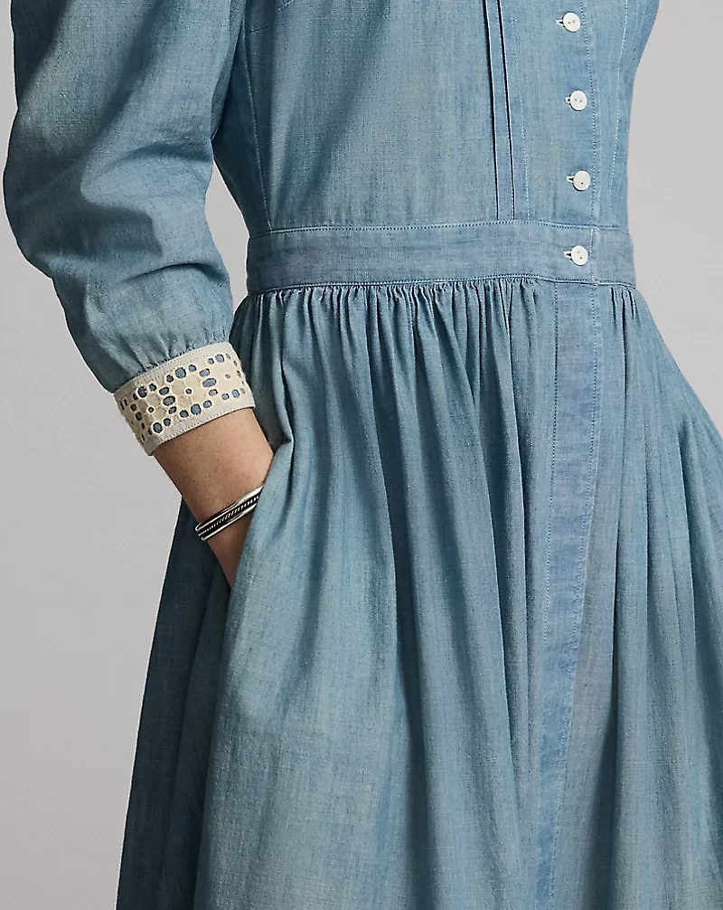 Indigo Chambray Dress