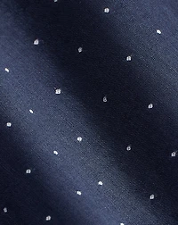 Belted Swiss-Dot Dobby Dress