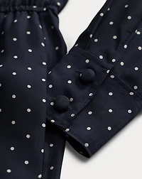 Polka-Dot Silk Crepe Jumpsuit