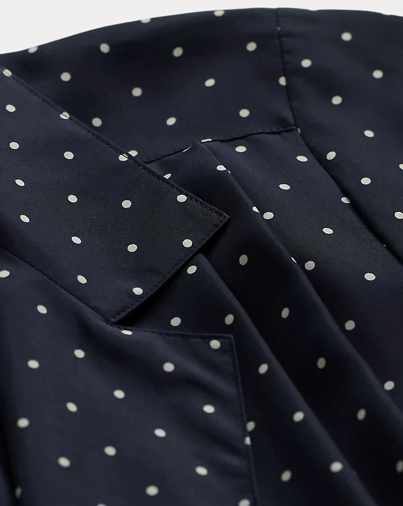 Polka-Dot Silk Crepe Jumpsuit