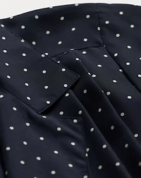 Polka-Dot Silk Crepe Jumpsuit