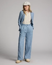 Pleated Linen Pant