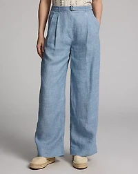 Pleated Linen Pant