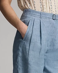 Pleated Linen Pant