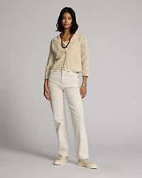 Hand-Crocheted Cotton Cardigan