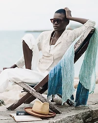 Hand-Crocheted Cotton Cardigan