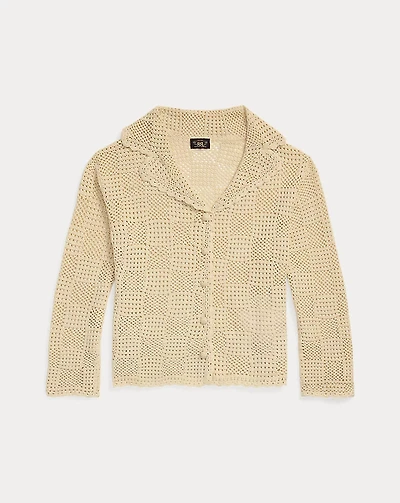 Hand-Crocheted Cotton Cardigan
