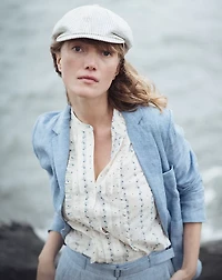 Floral-Print Cotton Voile Blouse