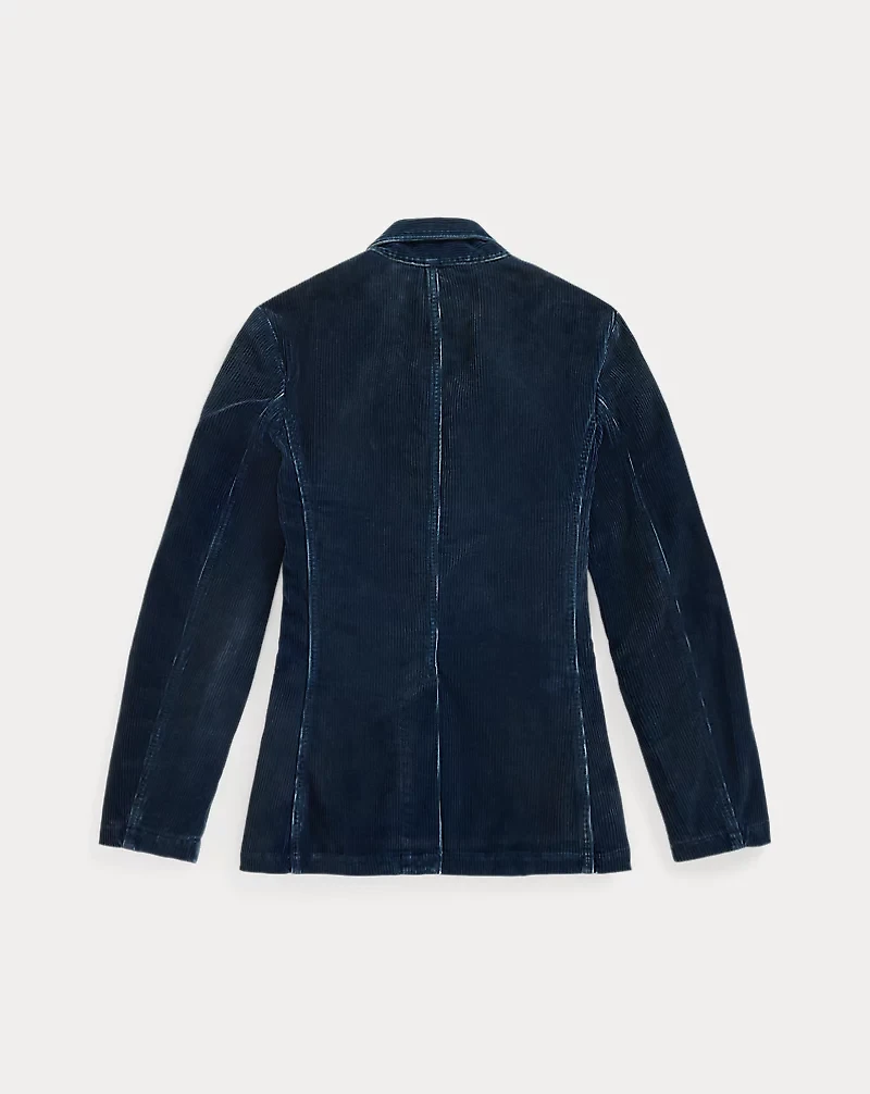 Repaired Indigo Corduroy Blazer