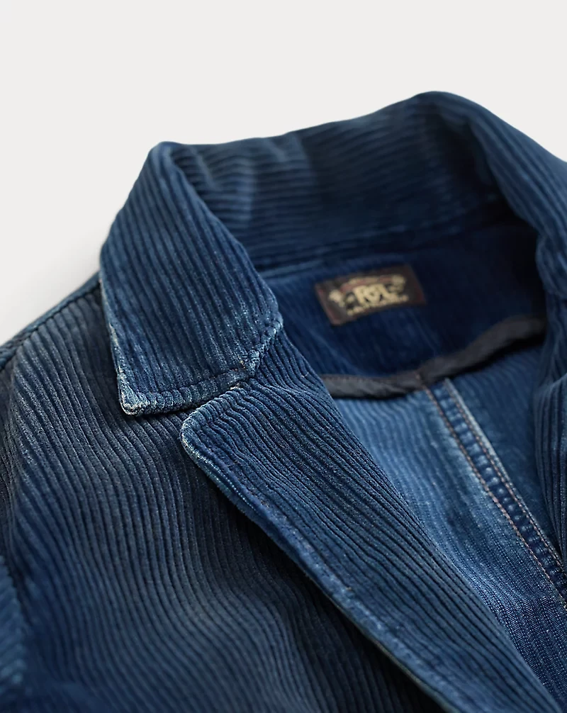 Repaired Indigo Corduroy Blazer