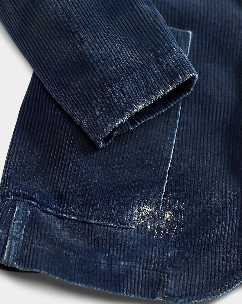 Repaired Indigo Corduroy Blazer