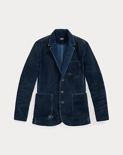 Repaired Indigo Corduroy Blazer