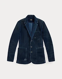 Repaired Indigo Corduroy Blazer