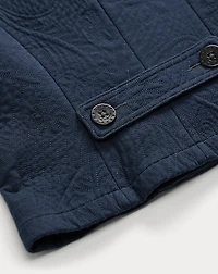 Quilted Jersey Cropped Peacoat