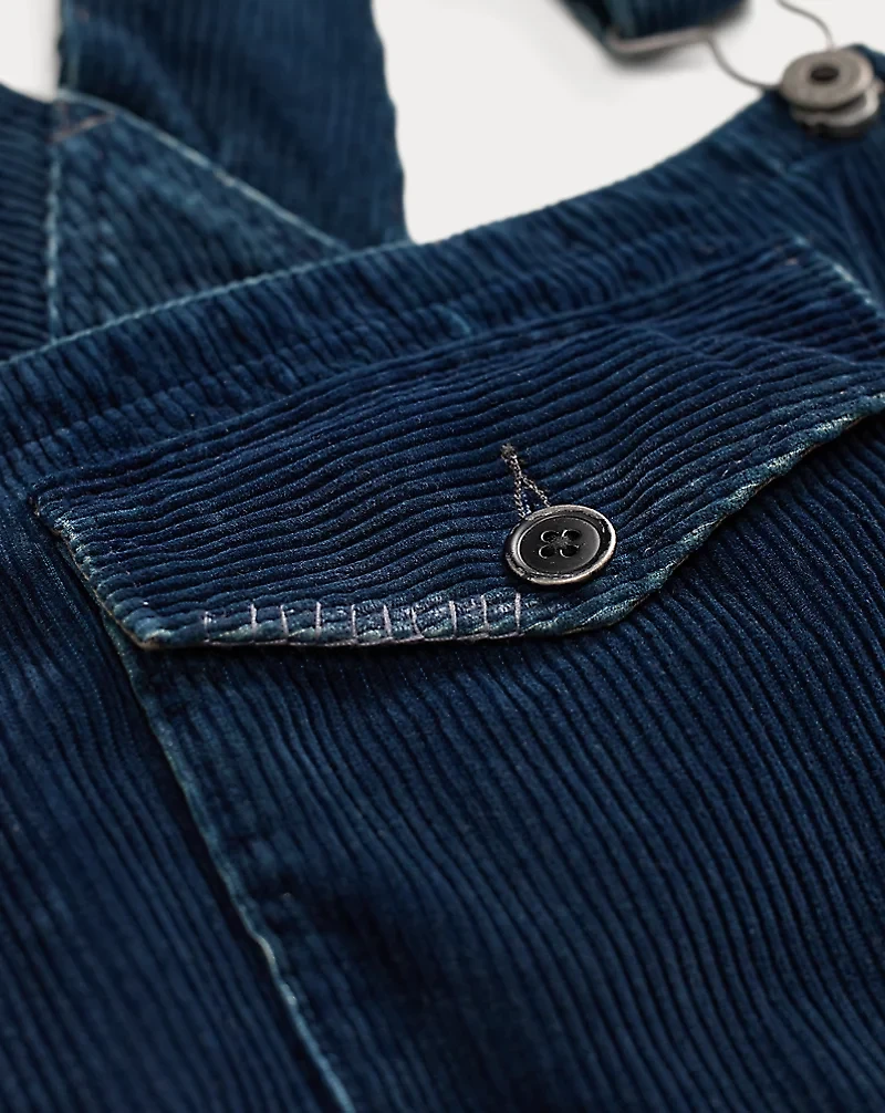Repaired Indigo Corduroy Overall
