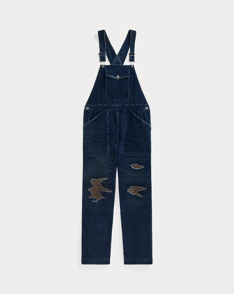 Repaired Indigo Corduroy Overall