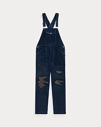 Repaired Indigo Corduroy Overall