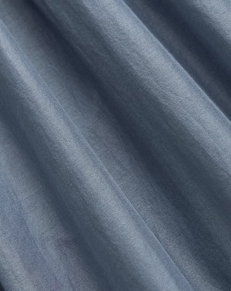 Smocked Cotton Voile Dress
