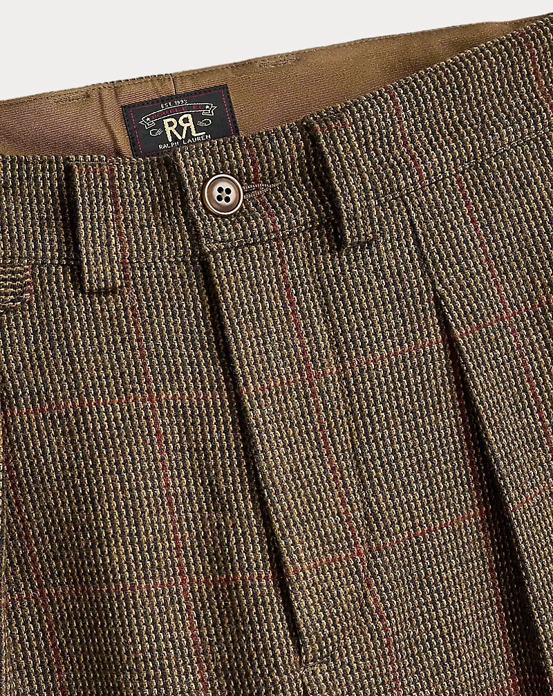 Windowpane Tweed Pant