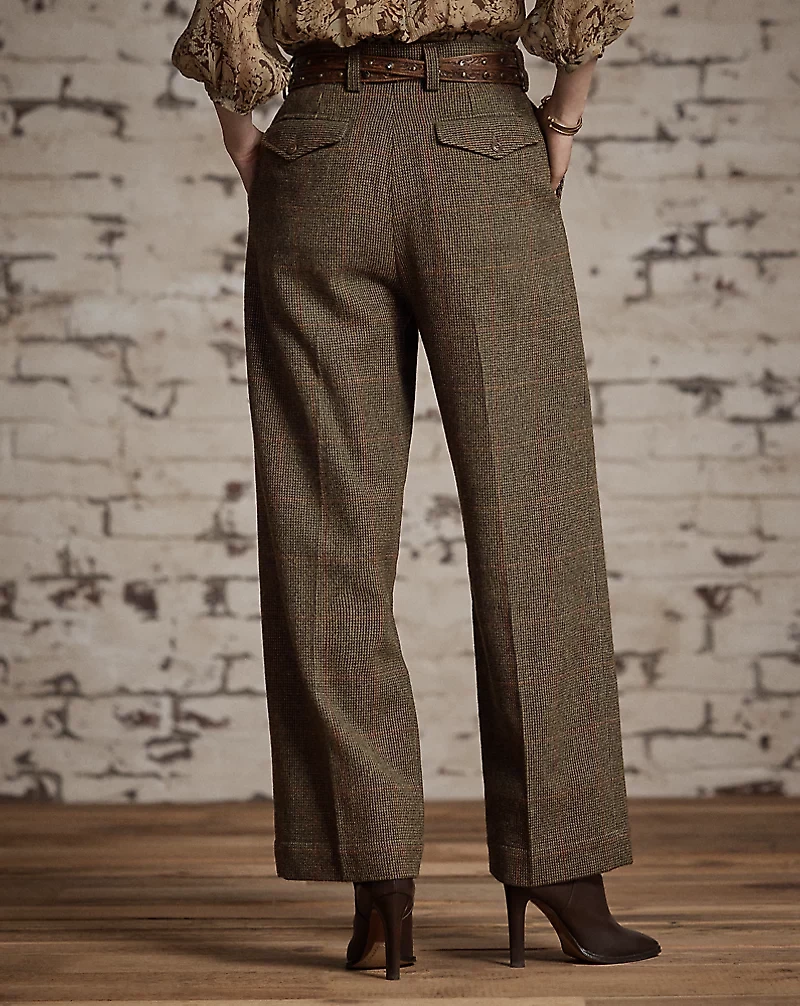 Windowpane Tweed Pant