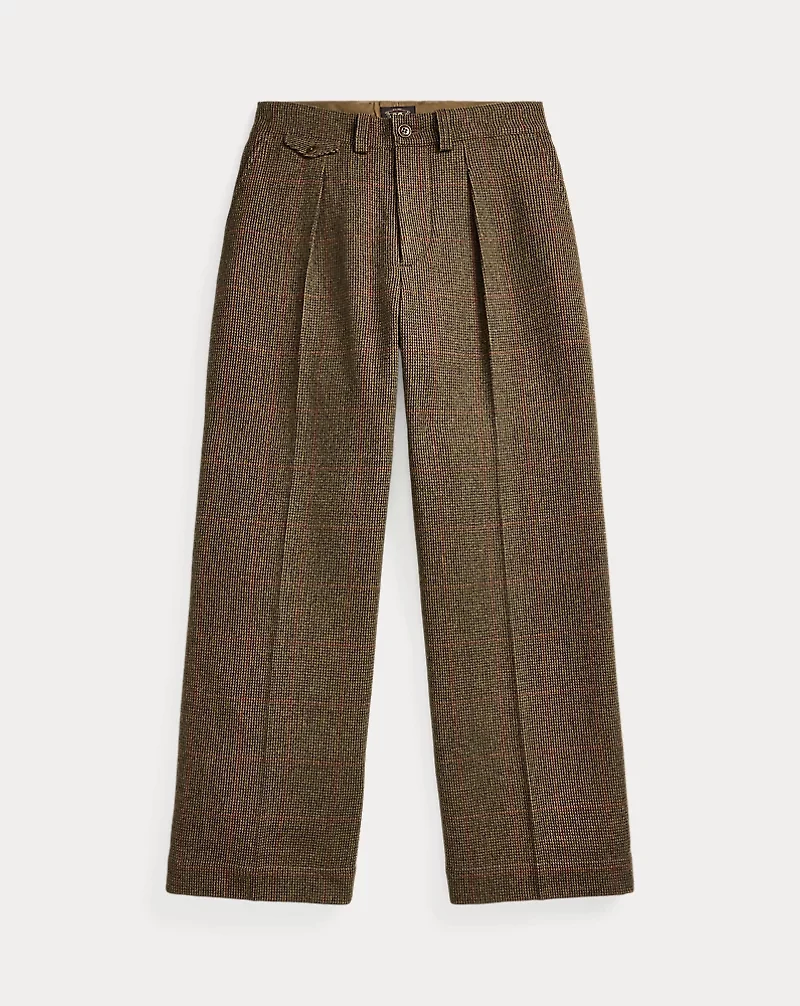 Windowpane Tweed Pant