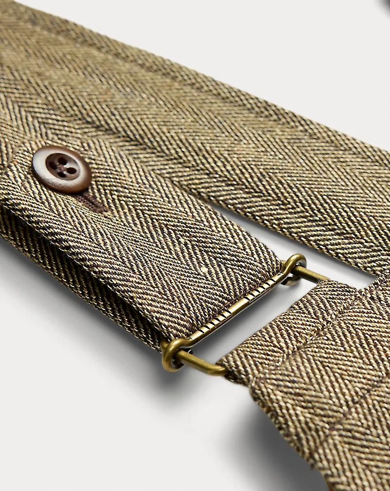 Wool-Blend Herringbone Overall