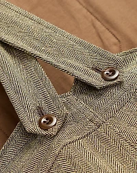 Wool-Blend Herringbone Overall