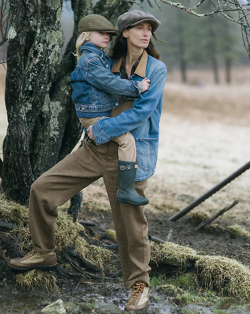 Wool-Blend Herringbone Overall