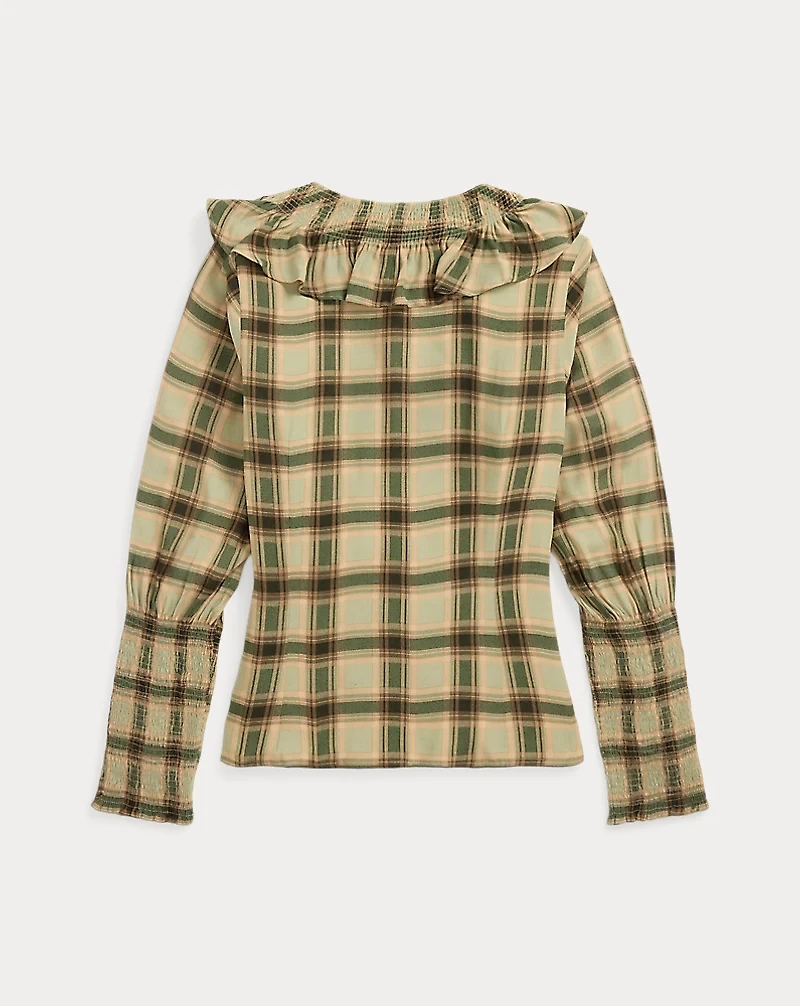 Ombré Plaid Marocain Blouse