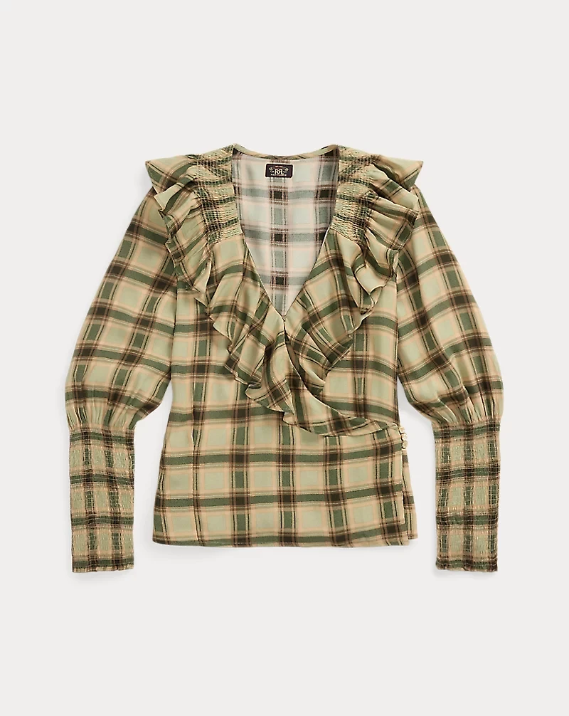 Ombré Plaid Marocain Blouse