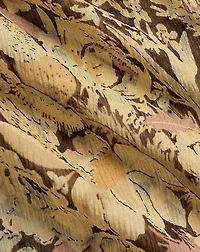 Floral-Print Crinkled Silk Blouse