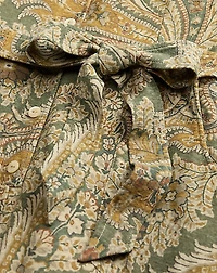 Paisley Linen-Cotton Jersey Jumpsuit