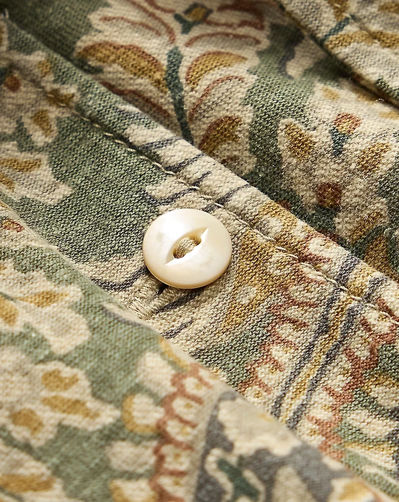 Paisley Linen-Cotton Jersey Jumpsuit