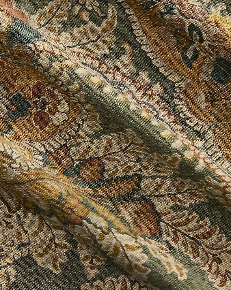 Paisley Linen-Cotton Jersey Jumpsuit