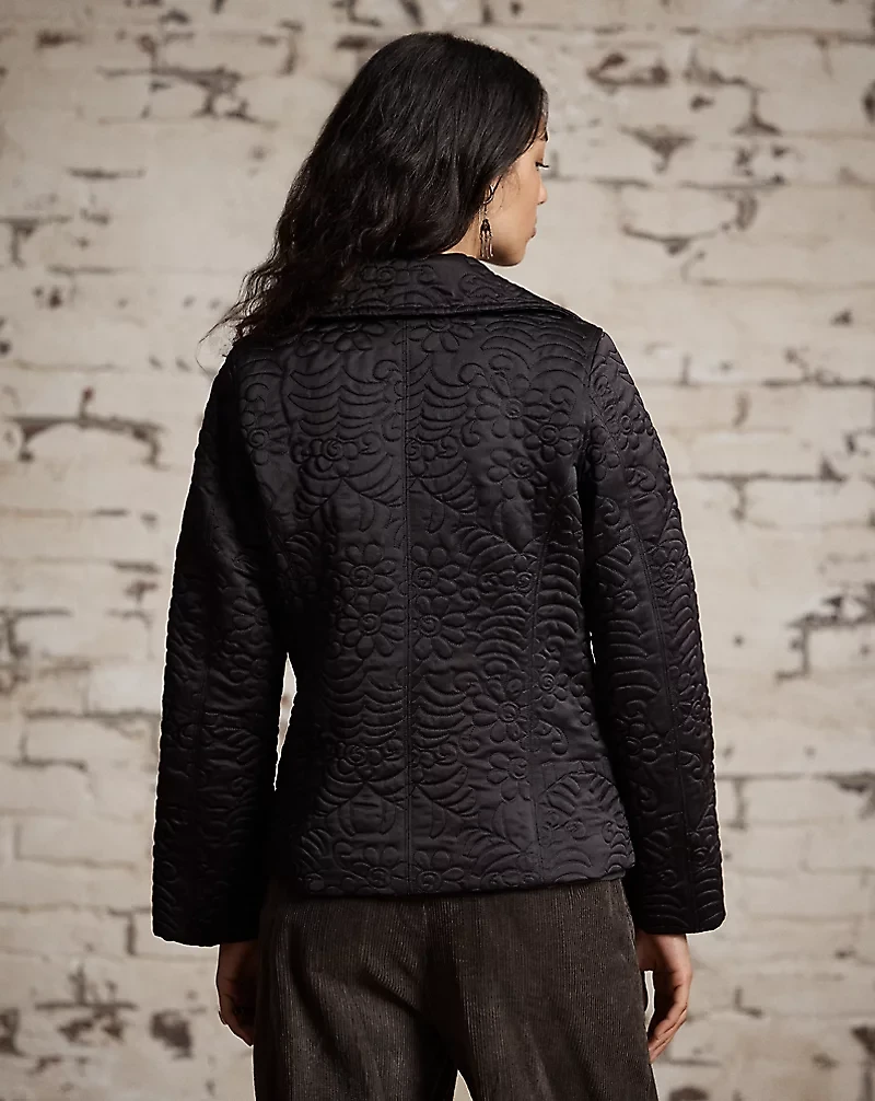 Quilted Satin Jacket