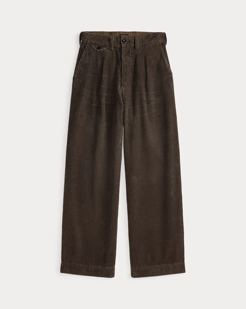 Pleated Corduroy Pant