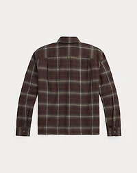 Heathered Plaid Cotton Shirt