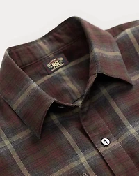 Heathered Plaid Cotton Shirt