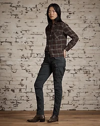 Heathered Plaid Cotton Shirt