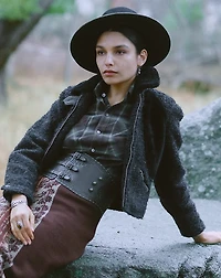 Heathered Plaid Cotton Shirt