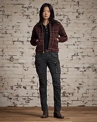 Plaid Wool Sweater Jacket