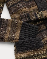 Striped Wool-Blend Cardigan