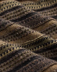 Striped Wool-Blend Cardigan