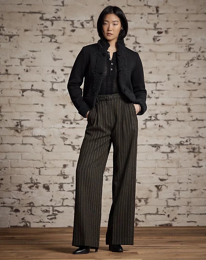 Cotton Pointelle Henley Shirt