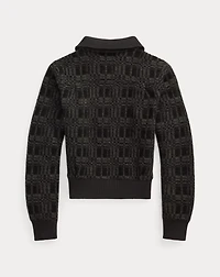 Wool-Blend Jacquard Cardigan