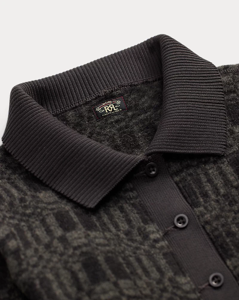 Wool-Blend Jacquard Cardigan