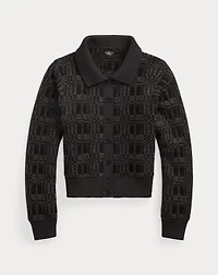 Wool-Blend Jacquard Cardigan