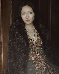 Paisley-Print Wrap Dress