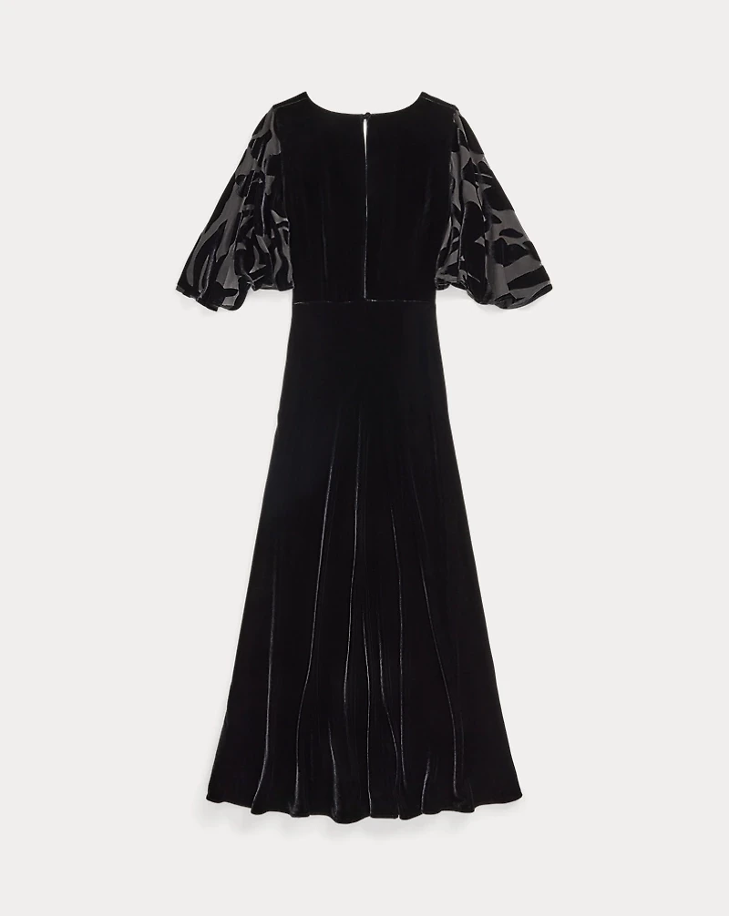 Bias-Cut Velvet Dress