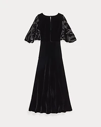 Bias-Cut Velvet Dress